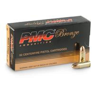 PMC Bronze FMJ Pistol Ammunition 50 Round Box