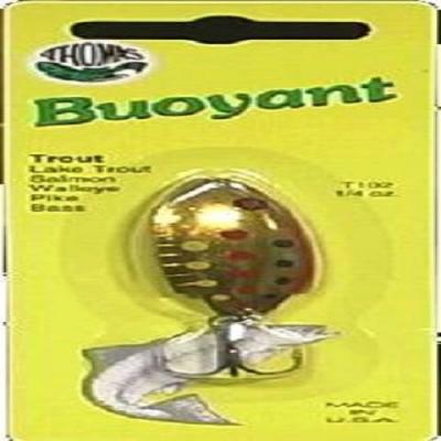 25093705 Spinning Lures Buoyant Spoon - 0.25 Oz - Gold