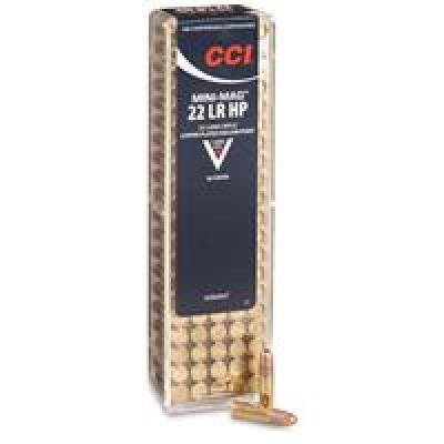 CCI .22 LR Mini-Mag Copper Plated HP, 36gr, 100ct