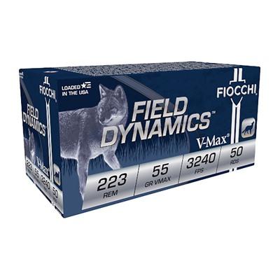 Fiocchi Field Dynamics .223 Remington 55 Grain Spitzer Brass Cased Rifle
