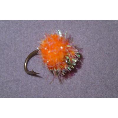 Crystal Egg Wet Fly by Perfect Hatch Egg Hot Orange; 8