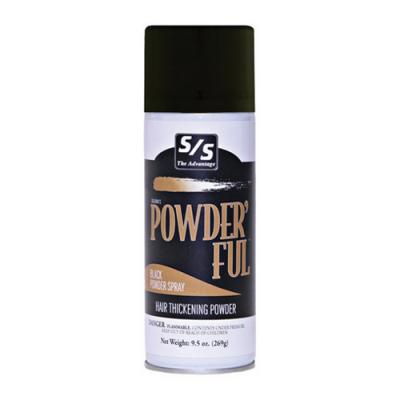 Powder'Ful Livestock Hair Thickening Powder Spray Black
