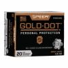 Speer 9mm Luger Gold Dot Handgun Personal Protection, 115gr, 20ct