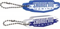 Shoreline Marine Soft Foam Floating Key Fob  Blue/White