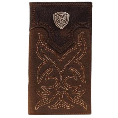 ARIAT Mens Rodeo Wallet Boot Stitching and Ariat Shield Wallet