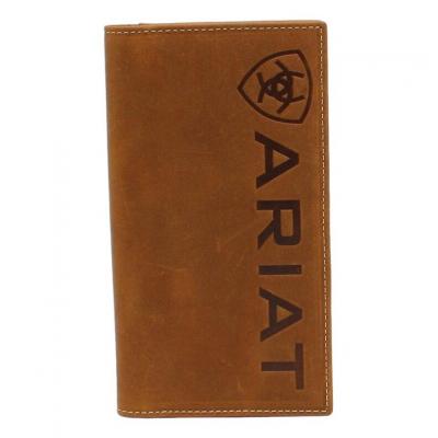 Ariat Western Wallet Mens Rodeo Vertical Logo Medium Brown A3545244