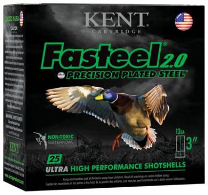 Kent Fasteel 2.0 Precision Plated Steel Shotgun Shells - 12 Gauge - #6 - 3''
