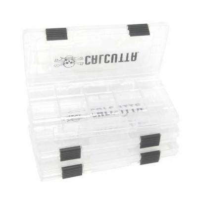 Calcutta - C2LTT-3500 3/pk 3500 Clear 2-Latch Tackle Tray
