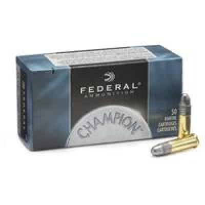 Federal Champion Training 22 Long Rifle Rimfire Ammo - 22 Long Rifle 40gr