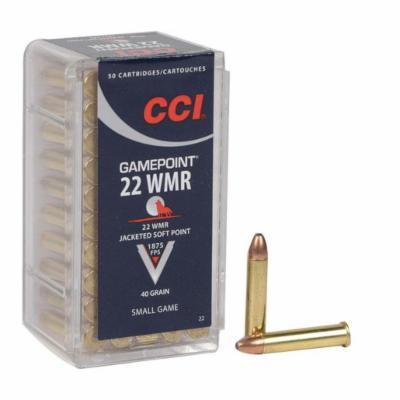 CCI .22 WMR Gamepoint JSP, 40gr, 50ct