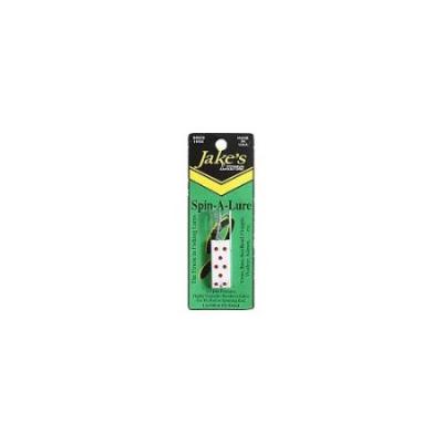 24954703 Spin-a-Lure - White & Red Dots