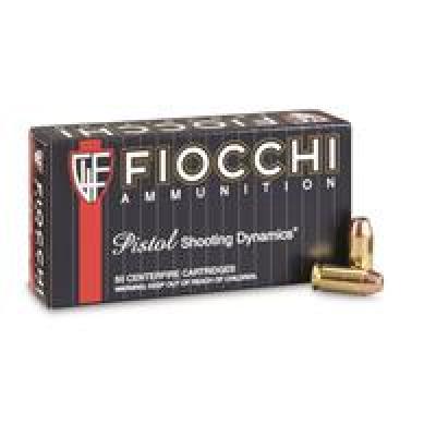 Fiocchi Defense Dynamics JHP Pistol Ammunition 50 Round Box