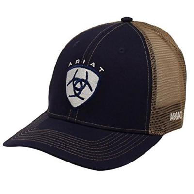 Ariat Center Shield Text Logo Ball Cap - Mens