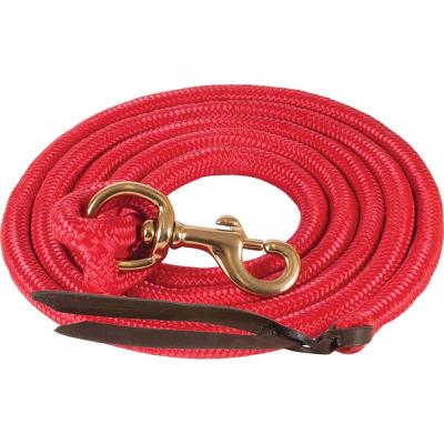Mustang Poly Cowboy Lead Rope with 7/8" Brass Plated Bolt Snap