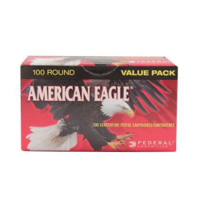 Federal 9mm Luger American Eagle Handgun, 115gr, 100ct