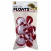SnapOn Float RedWhite 10Pc Bag Assorted Sizes
