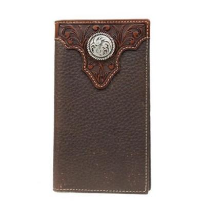 Ariat Rodeo Tooled Overlay Wallet/Checkbook Cover