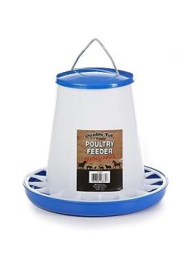 Double-Tuf Poultry Feeder | Feed Saver Ring | Plastic Chicken Feeder | Easy