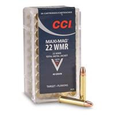 CCI Maxi-Mag TMJ Target Rimfire Ammunition 50 Round Box