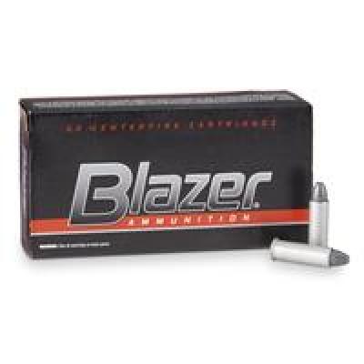 Blazer Aluminum Lead Round Nose Pistol Ammunition 50 Round Box