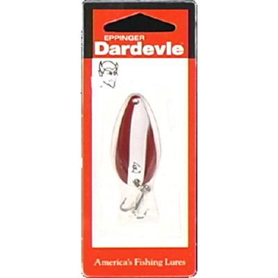 916 1.75 in. Original Dardevle Spoon - Red & White Stripe Nickel Back
