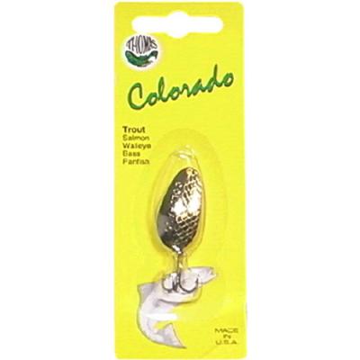 Thomas Lures Colorado Minnow, Nickel/Gold