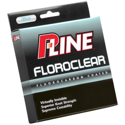 P-Line Floroclear Fluorocarbon Coated Mono Line - 2lb - 300yds