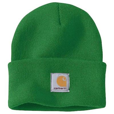 Carhartt Cuffed Beanie/Watch Hat Mens Regular OS Acrylic Knit Holly Green -