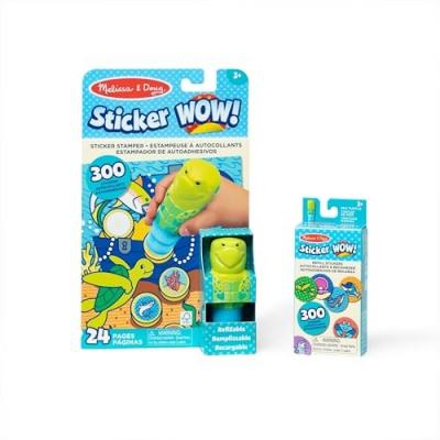 Melissa & Doug Sticker Wow!? Sea Turtle Bundle: 24-Page Activity Pad,
