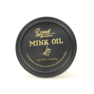 Scout Leather Boot Care Mink Oil 3oz Tub 03984