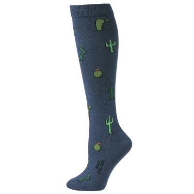 M & F Western 0417203 Boot Doctor Cactus Pattern Ladies Sock with Over the