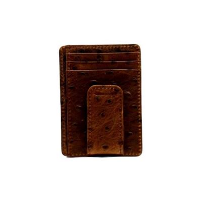 Nocona Belt N5487702 Vintage Ostrich Magnet Money  Brown - One Size