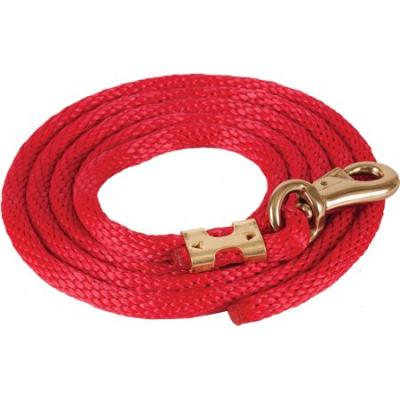 Mustang Poly Lead Rope with 1" Brass Plated Bull Snap