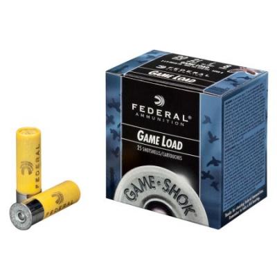Federal 20GA Game Load Upland 7/8oz, 6 Shot, 25ct
