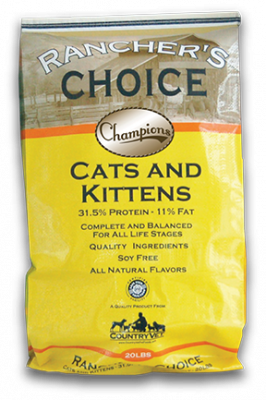 RANCHERS CHOICE Cats and Kittens Food, 20 Lb.