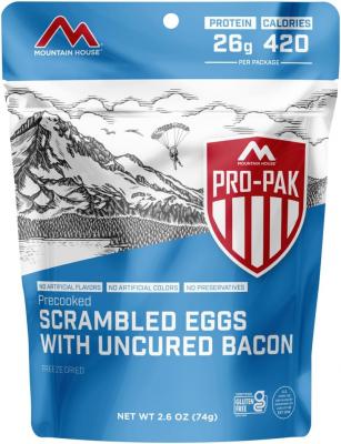 Mountain House Pro-Pak Scrambled Eggs with Bacon, 1 Serving, 50457 50457