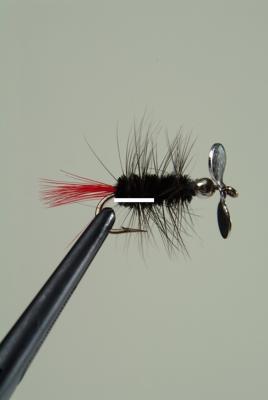 Pistol Pete 10002-2Pk Trout/Panfish Fly, Sz 10, Black Striped, 2/Pack