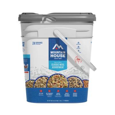 Mountain House Just in Case Classic Assortment Bucket Freeze Dried Food Kit