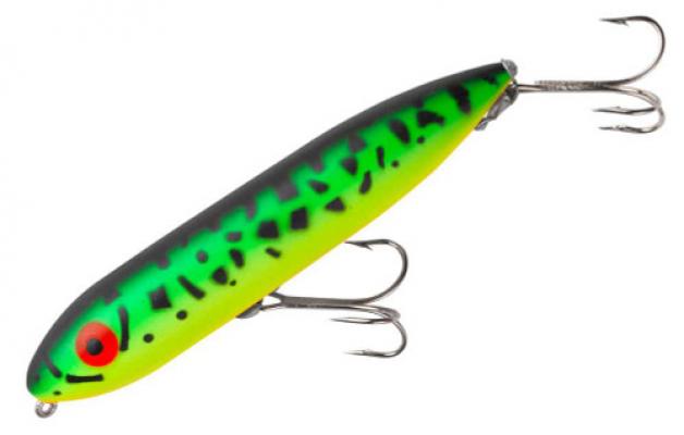 Heddon X9255GRA Zara Spook Topwater Bait, 4 1/2", 3/4 oz, Firetiger,