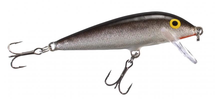 Rapala CD05S CountDown Lure, 2", 3/16 oz, Silver, Sinking