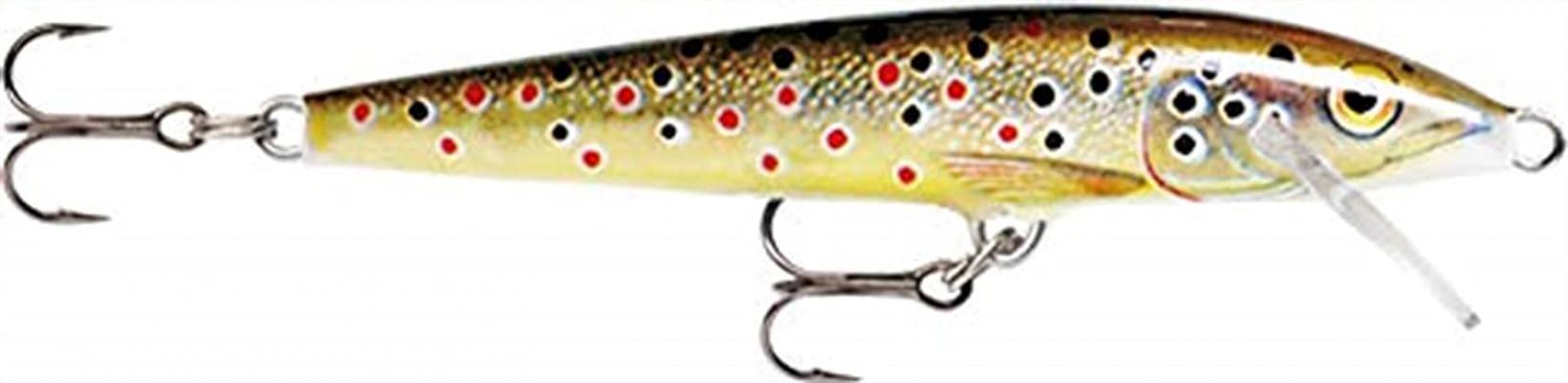 Rapala F07TR Original Floating Lure, 2 3/4", 1/8 oz, Brown Trout, Floating