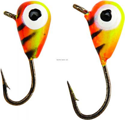 Eagle Claw ICTSJ10-FT Tungsten Arctic Ice Jig Size 10 Fire Tiger