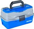 Flambeau 6382TB 2-Tray Hard Tackle Box-Blue, w/Flip-top lid accessory