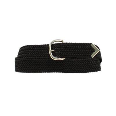 Nocona Belt Co Men's Big & Tall Nylon Cord Woven Belt - Solid Black