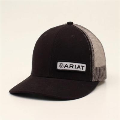 ARIAT Men's Snap Back 112 Offset Patch Cap