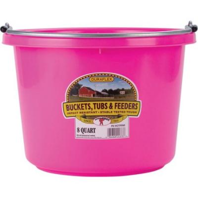 P8HOTPINK6 Little Giant Plastic Bucket - 8 Quart