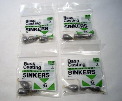 Bass Casting Sinker 38Oz 4PK