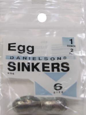 Danielson ES6 Egg Sinker 1oz Size 62pk