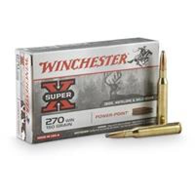 Winchester SUPER-X RIFLE .270 Winchester 150 Grain Power-Point Brass Cased
