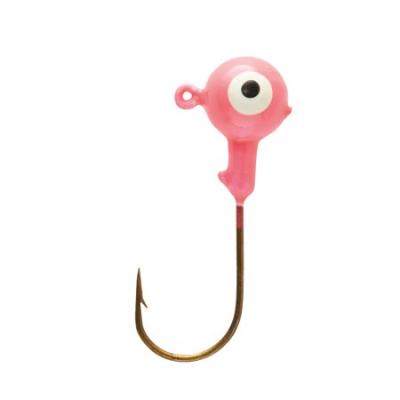 Eagle Claw Ball Head Fishing Jig  Pink  1/8 Oz.  10 Count